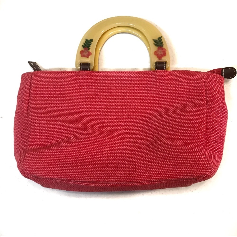 Relic red purse painted wood handle